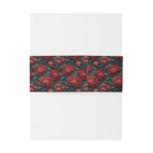 Radiant Peonies Flower Budget Wedding  Uitnodigingen Wikkel (Achterkant Voorbeeld)