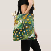 Radiant Peridot Citrine Lunar Glow Tote Bag (Dichtbij)