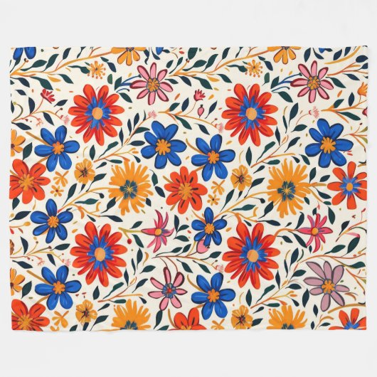 Radiant Petal Path 60x80 Fleece Deken (Voorkant (Horizontaal))