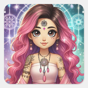 Radiant Pink Dream Aura Sticker Blad
