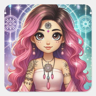 Radiant Pink Dream Aura Sticker Blad