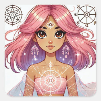 Radiant Pink Dream Aura Sticker Blad