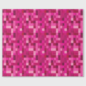 Radiant Pink Mosaic Valentijn's Gift Wrap Cadeaupapier (Vlak)