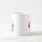 Radiant Pink Tea Roos gepersonaliseerde mok (Center)