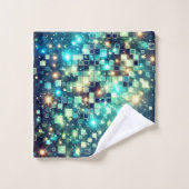 Radiant Pixel Bokeh Bad Handdoek (Wasdoekje)