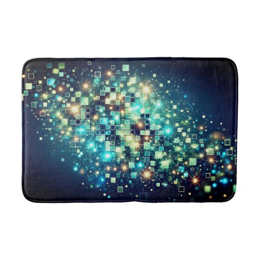 Radiant Pixel Bokeh Badmat (Voorkant)