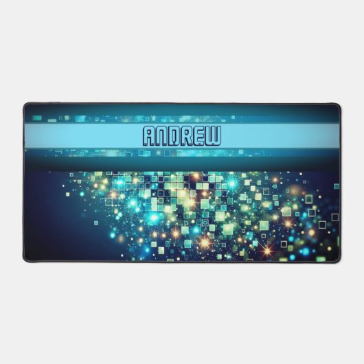 Radiant Pixel Bokeh Bureaumat (Voorkant)