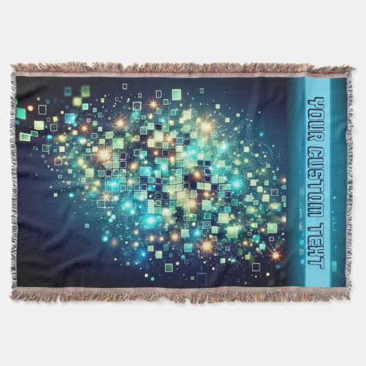 Radiant Pixel Bokeh Deken (Voorkant)