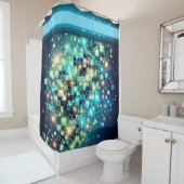 Radiant Pixel Bokeh Douchegordijn (In situ)