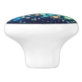 Radiant Pixel Bokeh Keramische Knop (Zijkant)