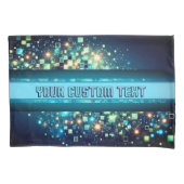 Radiant Pixel Bokeh Kussensloop (Voorkant-Links)