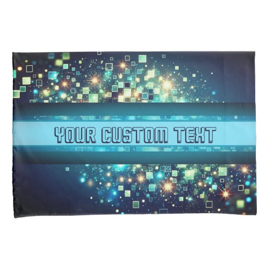 Radiant Pixel Bokeh Kussensloop (Voorkant-Rechts)