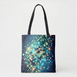 Radiant Pixel Bokeh Tote Bag