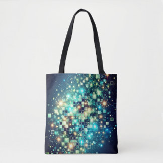 Radiant Pixel Bokeh Tote Bag