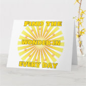 Radiant Positivity Kaart (Gele Bloem)