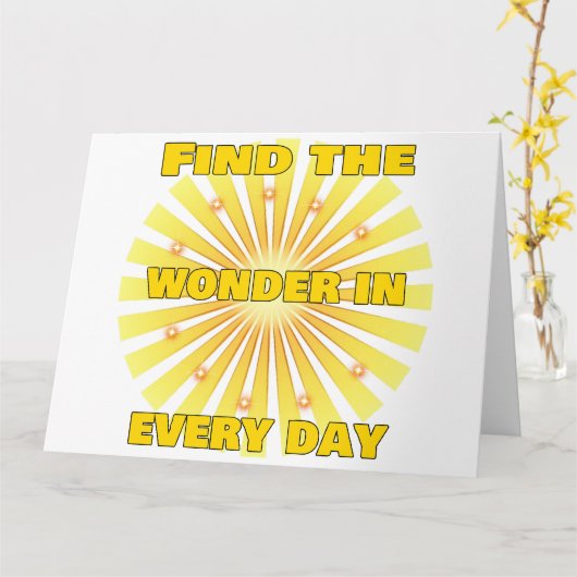 Radiant Positivity Kaart (Gele Bloem)