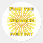 Radiant Positivity Ronde Sticker (Voorkant)