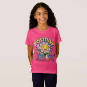 Radiant Positivity trendy meisje T-shirt (Voorkant volledig)