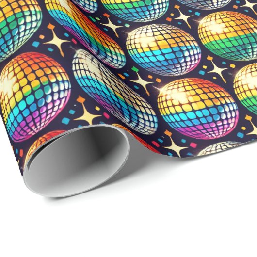 Radiant Pride Disco Ball Gift Wrap Cadeaupapier (Rol Hoek)