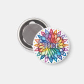 Radiant PRIDE Maand Mandala Magneet (Voorkant / Achterkant)