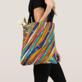 Radiant Rainbow Elegance: stijlvol Tas met patrone (Dichtbij)