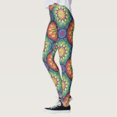 Radiant Rainbow Mandala Mosaic – Stained Glass Leggings (Links)