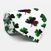 Radiant Rainbow Shamrock Stropdas (Opgerold)