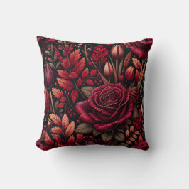 "Radiant Raindrop Herfst Foliage Floral Art" Kussen