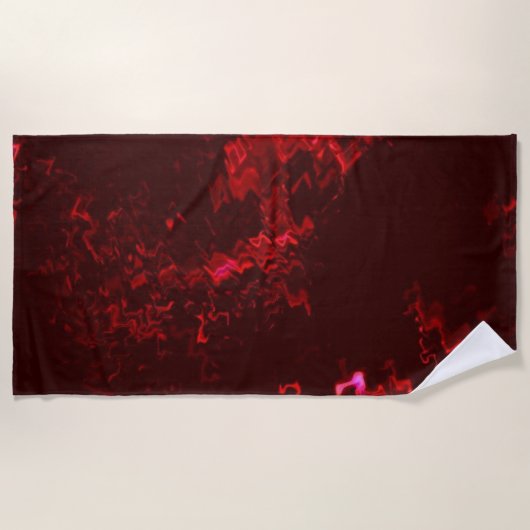 Radiant Red Beach Towel 70 x 35 inch Strandlaken (Voorkant)
