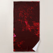 Radiant Red Beach Towel 70 x 35 inch Strandlaken (Voorkant)