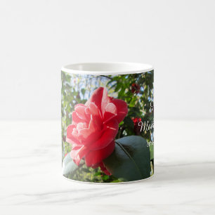 Radiant Red Camellia - Gepersonaliseerde Moederdag Koffiemok