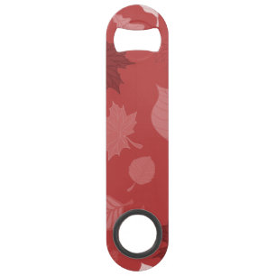 Radiant Red Fall Leaves Speed Flessenopener