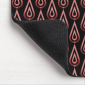 Radiant Red Flickering Flames Mousepad Muismat (Hoek)