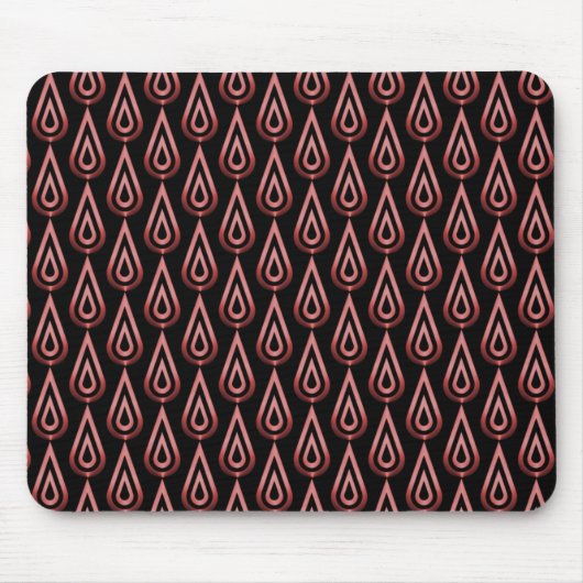 Radiant Red Flickering Flames Mousepad Muismat (Voorkant)