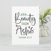 Radiant Redemption - Jesaja 61:3 Christelijk ontwe Bedankkaart (Staand voorkant)