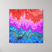 "Radiant Reflection" Kleurrijke Abstracte kunst Canvas Afdruk (Voorkant)