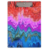 "Radiant Reflection" Kleurrijke Abstracte kunst Klembord (Voorkant)