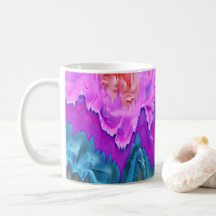 "Radiant Reflection" Kleurrijke Abstracte kunst Koffiemok