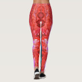 "Radiant Reflection" Kleurrijke Abstracte kunst Leggings (Achterkant)