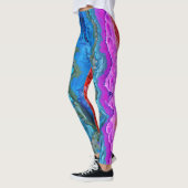 "Radiant Reflection" Kleurrijke Abstracte kunst Leggings (Links)
