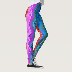 "Radiant Reflection" Kleurrijke Abstracte kunst Leggings