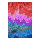 "Radiant Reflection" Kleurrijke Abstracte kunst Mini Klembord (Achterkant)