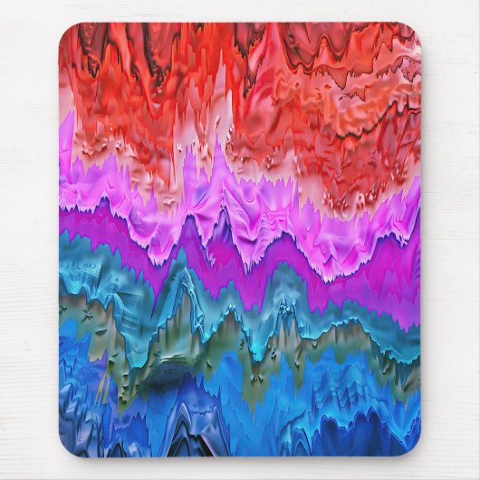 "Radiant Reflection" Kleurrijke Abstracte kunst Muismat (Voorkant)