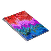 "Radiant Reflection" Kleurrijke Abstracte kunst Notitieboek (Rechterzijde)