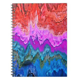 "Radiant Reflection" Kleurrijke Abstracte kunst Notitieboek