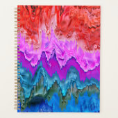 "Radiant Reflection" Kleurrijke Abstracte kunst Planner (Voorkant)