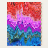 "Radiant Reflection" Kleurrijke Abstracte kunst Planner (Achterkant)