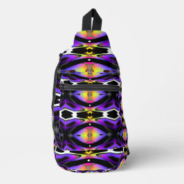 Radiant Reflection Paarse Prism Sling Rugzak