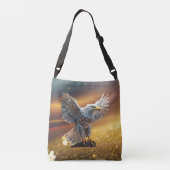 "Radiant Regal Eagle Design" Crossbody Tas (Achterkant)
