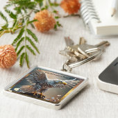 "Radiant Regal Eagle Design" Sleutelhanger (Zijkant)